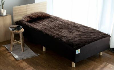 枕パッド　ブラウン