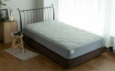 Recovery Sleep 血行促進・疲労回復寝具敷き　パッド 敷きパッドダブル（140×205cm）　+枕パッド（43ｘ63㎝）セット 一般医療機器　グレー